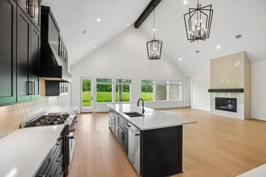 Furnished interior view inside a new home in Homestead Hill, New Waverly (Image 9).