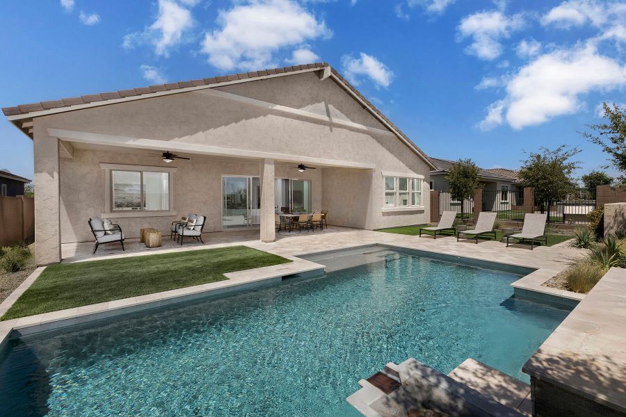 Representative exterior details of a home built from the Crimson by Mattamy Homes in Miravida, Surprise (Image 3).