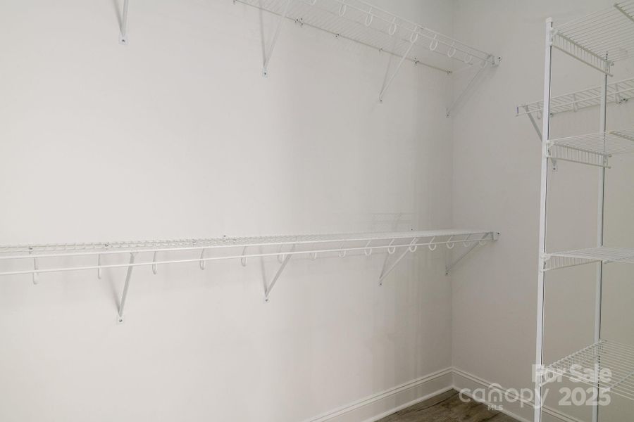 Huge walk in closet in the primary bedroom!