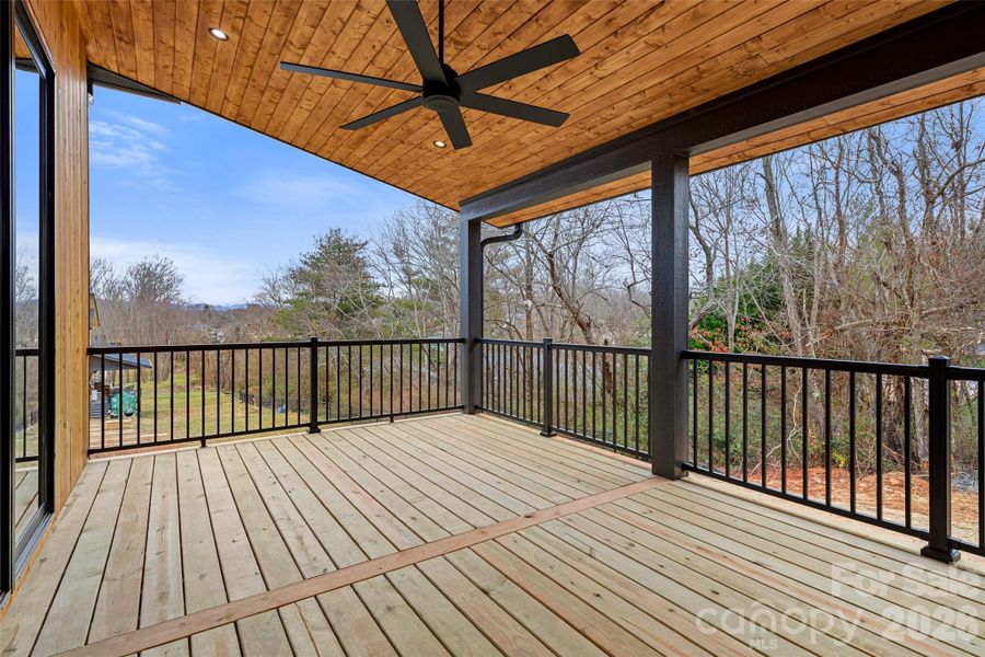 Exterior details and patio area of a home in , Asheville (Image 3).