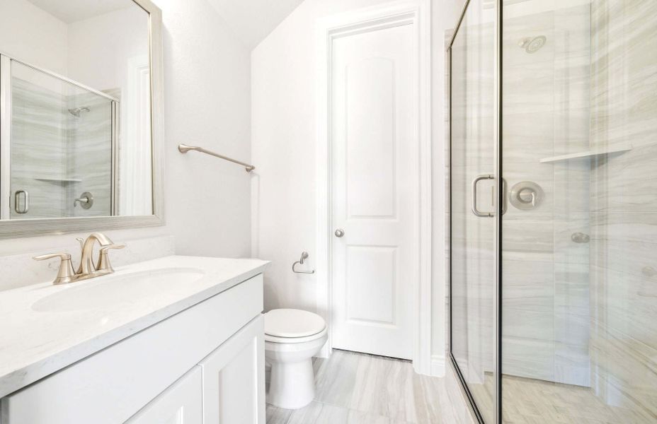 Representative furnished interior of a home built from the 2688AU by Ravenna Homes in Audubon 60′, Magnolia (Image 13).