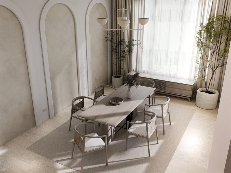Furnished interior view inside a new home in , Dallas (Image 16).