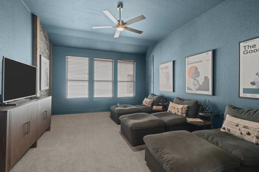 Representative furnished interior of a home built from the Mackenzie by Chesmar Homes in Esperanza 60's, Boerne (Image 13).