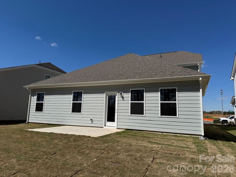 Exterior details and patio area of a home in McFarland Estates, York (Image 3).