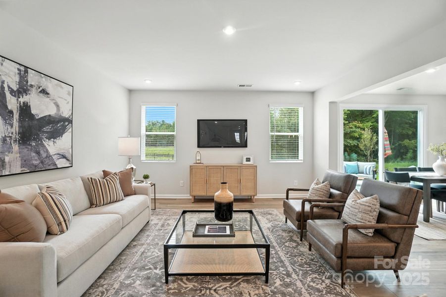 Furnished interior view inside a new home in Waxhaw Landing, Monroe (Image 3).