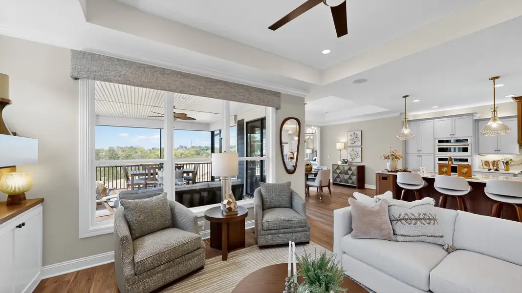 Representative furnished interior of a home built from the Salerno by Perfection Builders in The Courtyards at Oakland Hills, Louisville (Image 4).