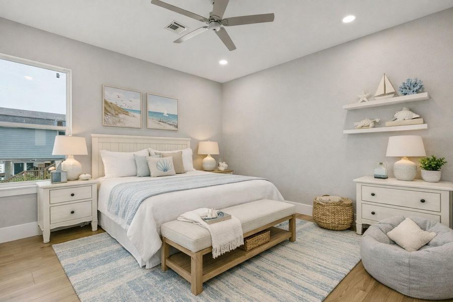 2nd bedroom - Virtually staged