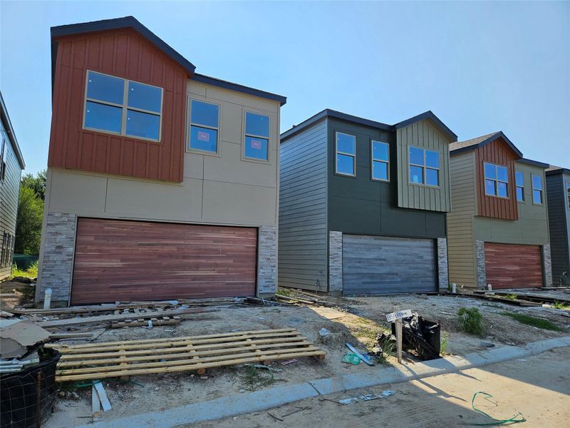 Exterior progress underway; thoughtfully designed with modern finishes. Exterior progress underway; thoughtfully designed with modern finishes.