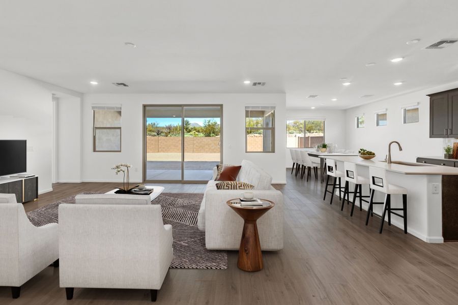 Furnished interior view inside a new home in Montelena, Marana (Image 5).