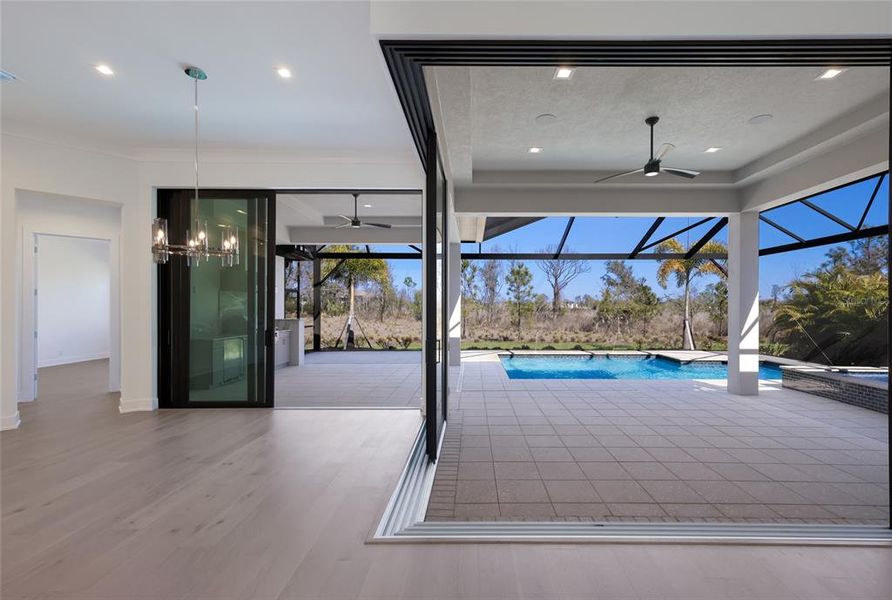 Exterior details and patio area of a home in Wild Blue at Waterside, Sarasota (Image 37). Exterior details and patio area of a home in Wild Blue at Waterside, Sarasota (Image 37).