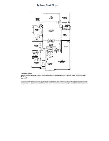 Milam - Floor Plan