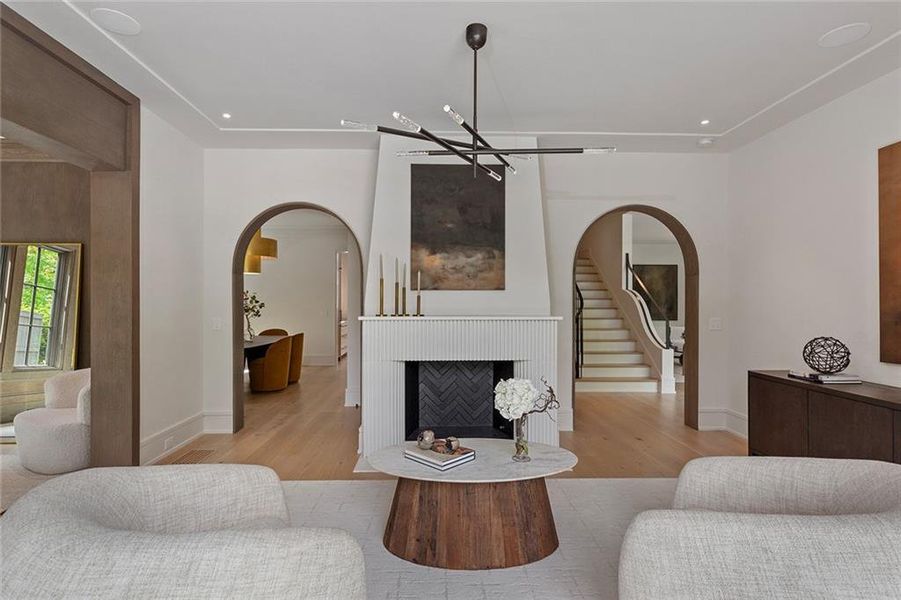 Furnished interior view inside a new home in , Atlanta (Image 38).