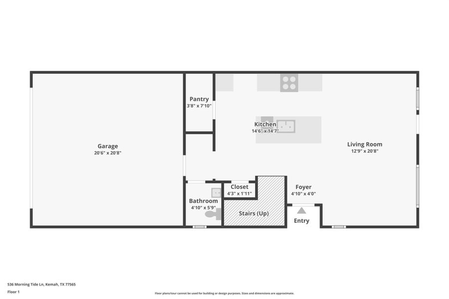 2D floor plan layout of this home in Pinewood Trails - City Series, Atascocita, TX (Image 3).