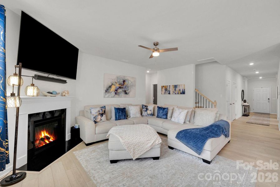 Furnished interior view inside a new home in Falls Cove at Lake Norman, Troutman (Image 13).