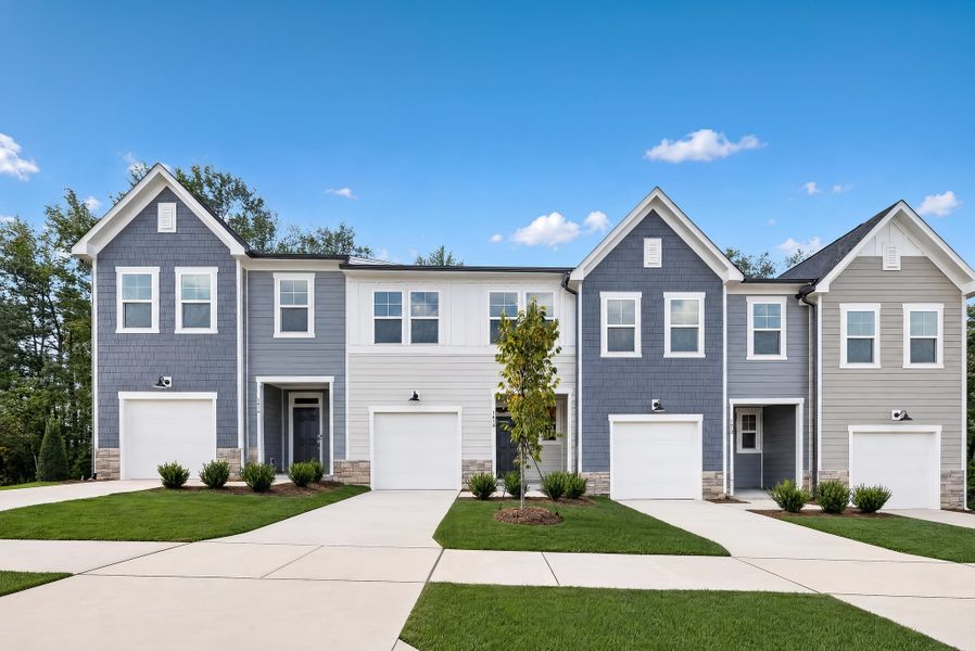 Front exterior of a new home in Rolesville Crossing, Wake Forest, NC, highlighting curb appeal (Image 1). Front exterior of a new home in Rolesville Crossing, Wake Forest, NC, highlighting curb appeal (Image 1).