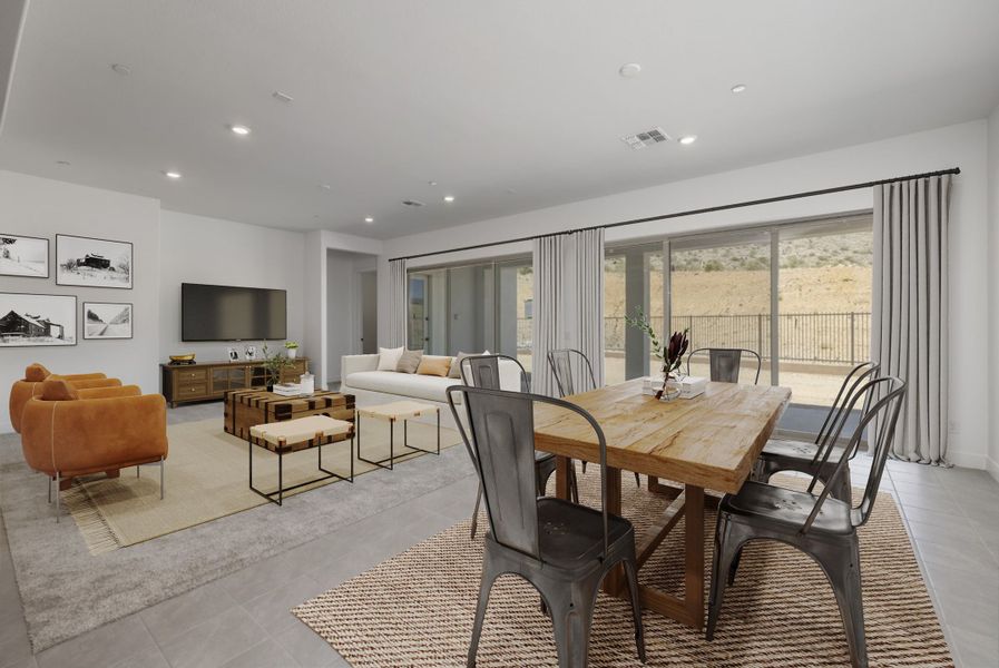 Representative furnished interior of a home built from the Ponderosa by William Ryan Homes in Silver Cross, San Tan Valley (Image 10).