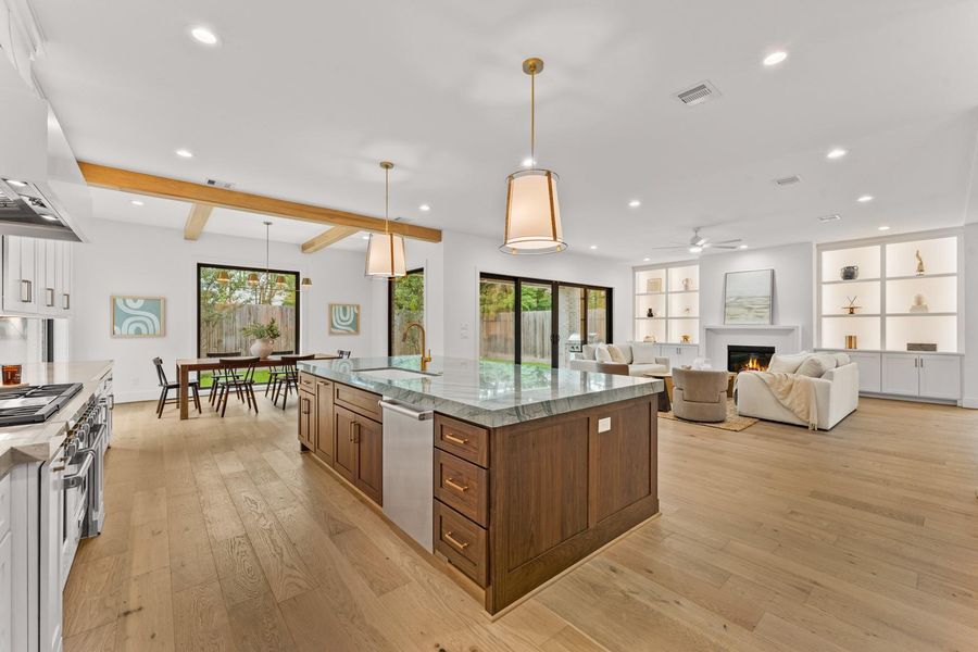 Furnished interior view inside a new home in , West University Place (Image 15).
