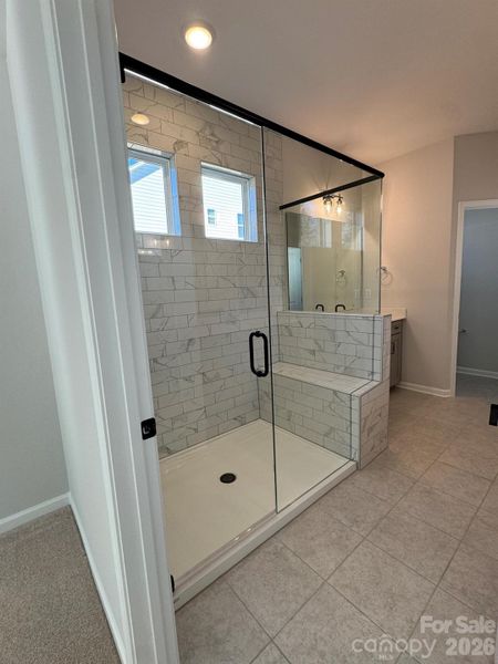 Luxury shower in primary bath Luxury shower in primary bath