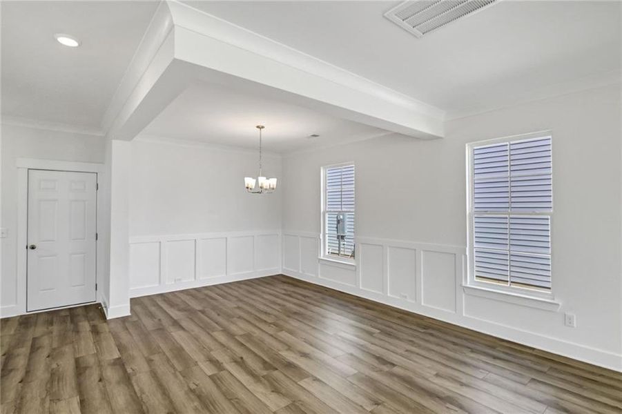 Spacious, unfurnished interior of a new home in Villas at Dawsonville, Dawsonville (Image 31). Spacious, unfurnished interior of a new home in Villas at Dawsonville, Dawsonville (Image 31).