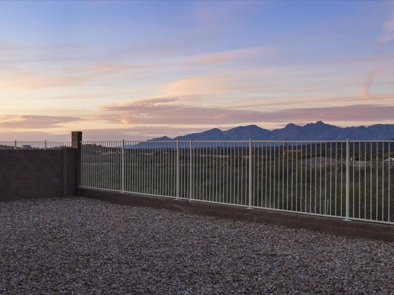Exterior details and patio area of a home in Summit at Rocking K, Tucson (Image 3). Exterior details and patio area of a home in Summit at Rocking K, Tucson (Image 3).
