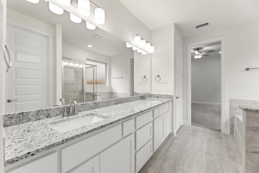 Representative furnished interior of a home built from the Juniper by UnionMain Homes in Edgewater, Fate (Image 14).