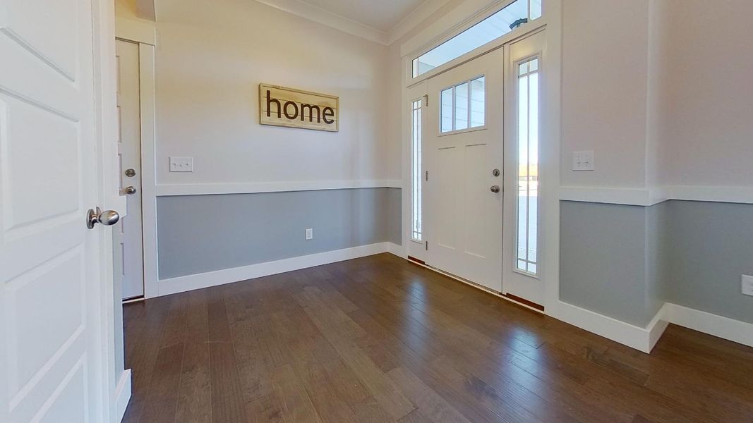 Representative unfurnished interior of a home built from the Addington by Enchanted Homes in Davis Heights, Inman (Image 23).
