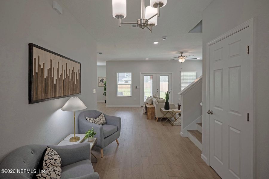 Furnished interior view inside a new home in , Jacksonville (Image 36).