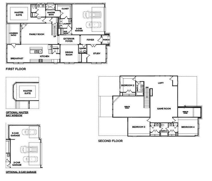 2D floor plan layout of this home in Stone Creek Ranch, Hockley, TX (Image 4). 2D floor plan layout of this home in Stone Creek Ranch, Hockley, TX (Image 4).