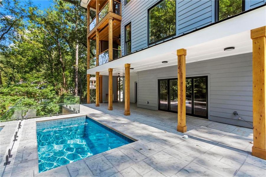 Exterior details and patio area of a home in , Marietta (Image 33).