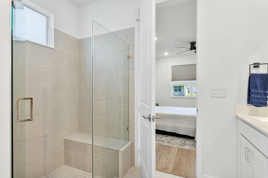 Furnished interior view inside a new home in Delray Trails: The Woods, Delray Beach (Image 6).