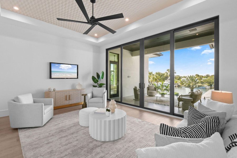 Furnished interior view inside a new home in , North Palm Beach (Image 16).