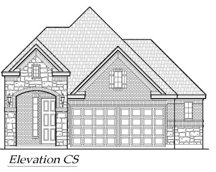 Exterior rendering of this home design in Avondale, Fate, TX (Image 6).