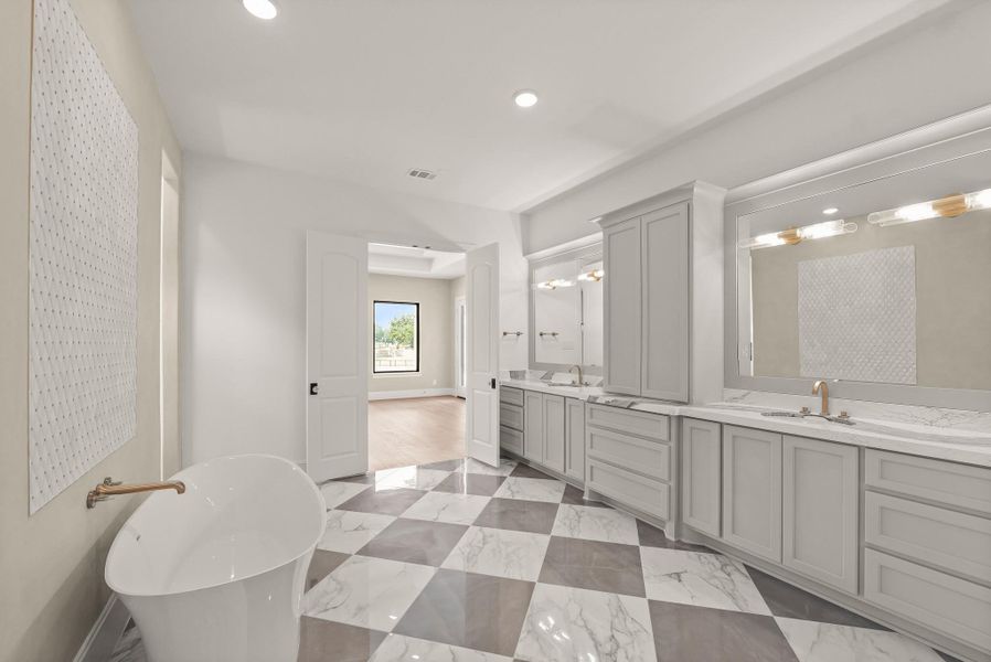 Furnished interior view inside a new home in The Park and The Reserve, Fulshear (Image 14).