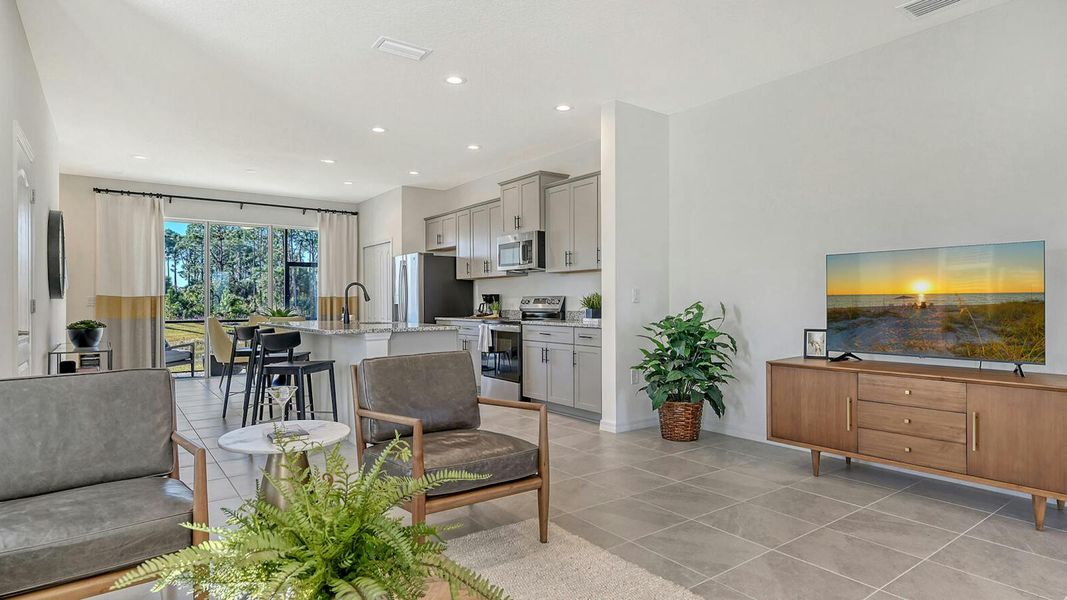 Furnished interior view inside a new home in Grand Park Real Estate and Homes for Sale in Sarasota, FL - Neal Communities, Sarasota (Image 12).
