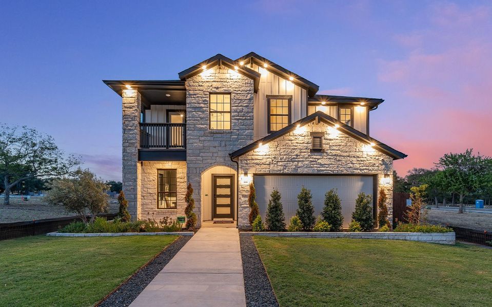 Representative exterior photo of a completed home built from the Dakota by CastleRock Communities in Hughes Landing, Dickinson, TX (Image 28).