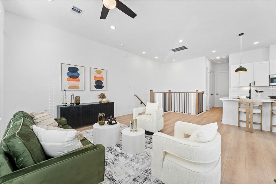 Furnished interior view inside a new home in Jensen Villas, Houston (Image 12).