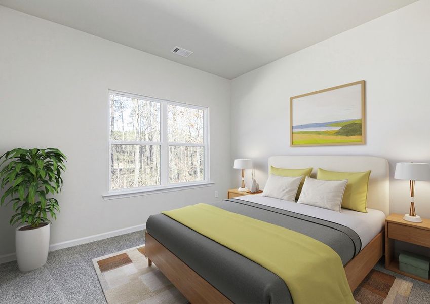 Unwind in the master bedroom after a long day at work