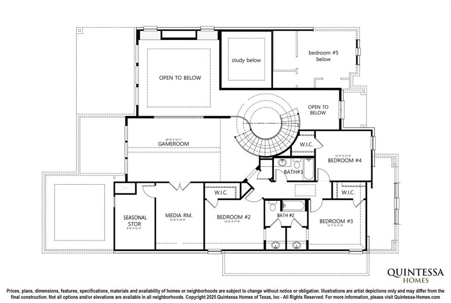 Artist Rendering of 2nd Floor Plan.