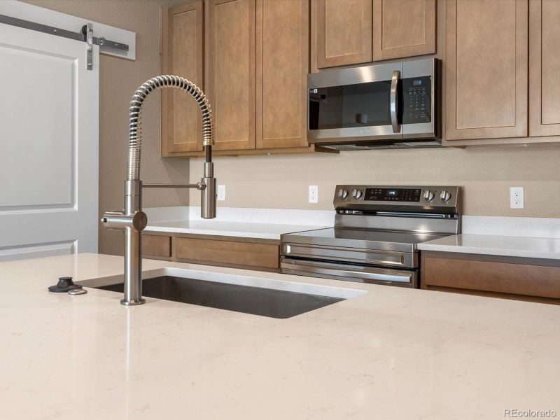 Close-up of interior finishes inside a home in Gateway Commons, Denver (Image 12).