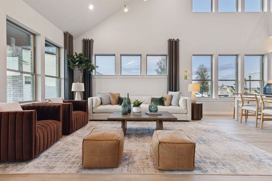 Living Room in the Monet II home plan by Trophy Signature Homes – REPRESENTATIVE PHOTO