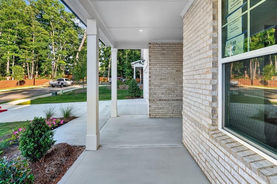 Exterior details and patio area of a home in Bailey Fence, Dacula (Image 25).