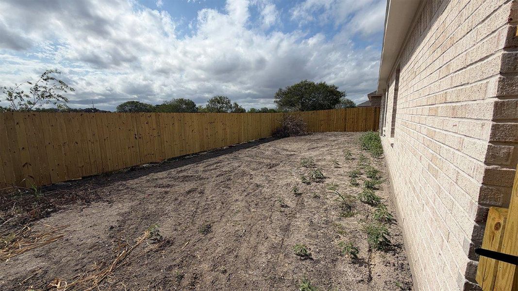 Exterior details and patio area of a home in The Lakes Northwest, Robstown (Image 16). Exterior details and patio area of a home in The Lakes Northwest, Robstown (Image 16).