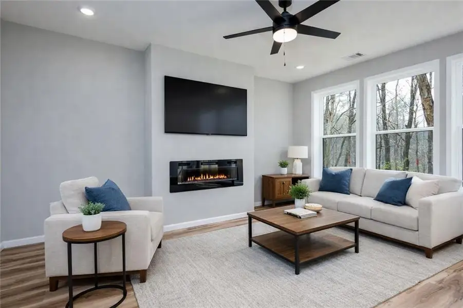 Furnished interior view inside a new home in , Ellijay (Image 6).