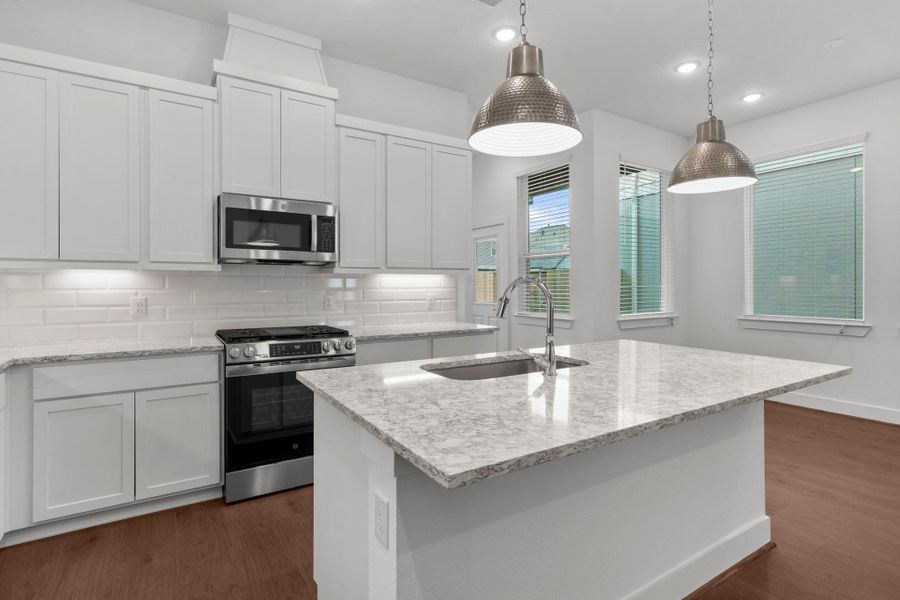 Furnished interior view inside a new home in Meridiana, Manvel (Image 17).