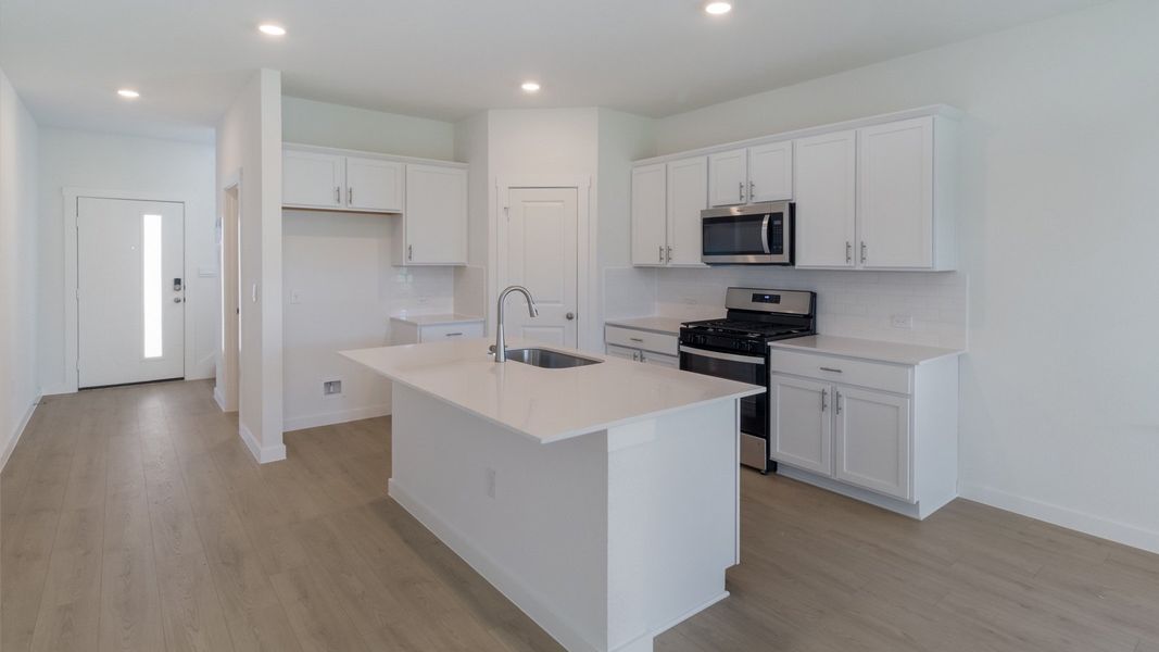 Representative furnished interior of a home built from the The Kendall by D.R. Horton in Trails at Wildhorse, Austin (Image 5). Representative furnished interior of a home built from the The Kendall by D.R. Horton in Trails at Wildhorse, Austin (Image 5).