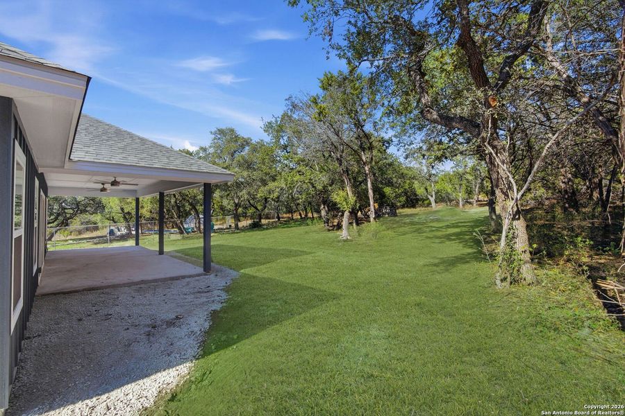Exterior details and patio area of a home in , Canyon Lake (Image 4).