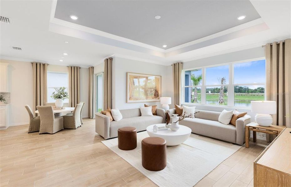 Furnished interior view inside a new home in Winding Meadows, Apopka (Image 21).