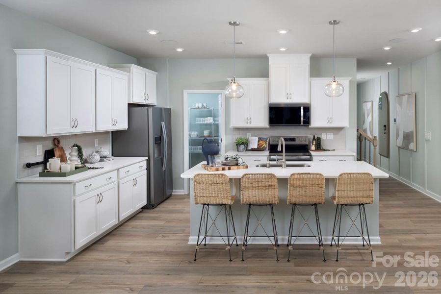 Furnished interior view inside a new home in , Charlotte (Image 10).