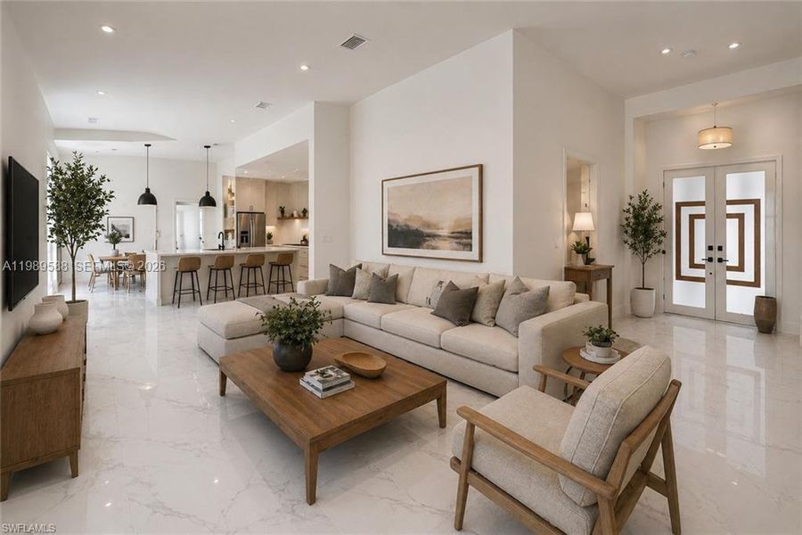 Furnished interior view inside a new home in , Lehigh Acres (Image 19).