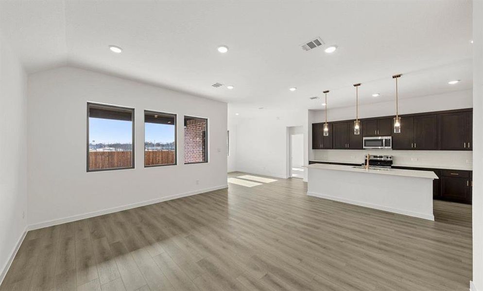 Open Kitchen-Living-Dining Room Representative Photo